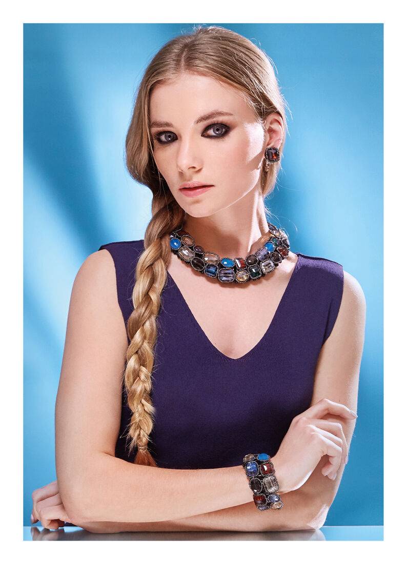 Ottaviani Orecchini Con Cristalli E Perline