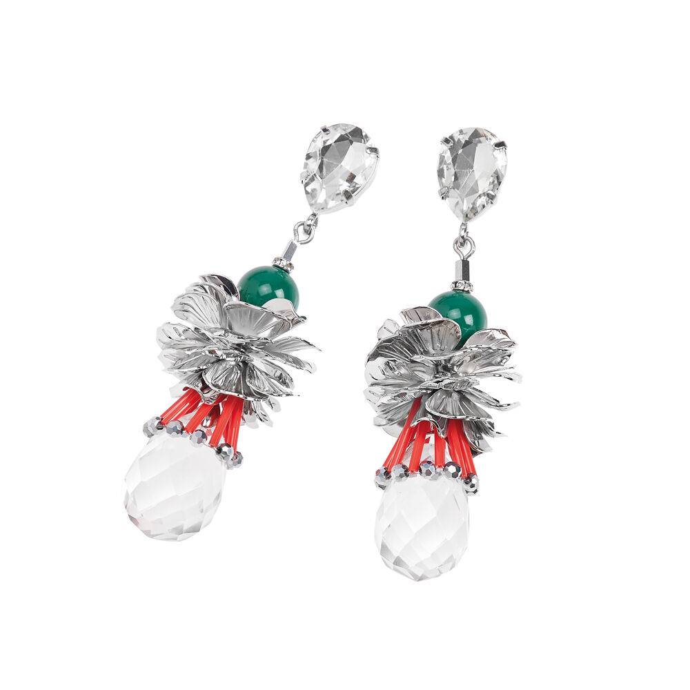 Ottaviani Orecchini con cristalli,perline e strass