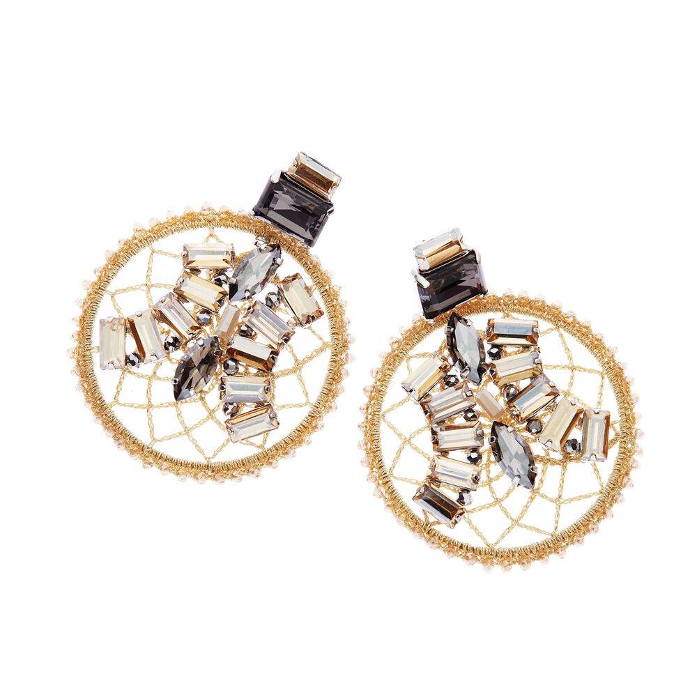 Ottaviani Orecchini con cristalli perline e strass