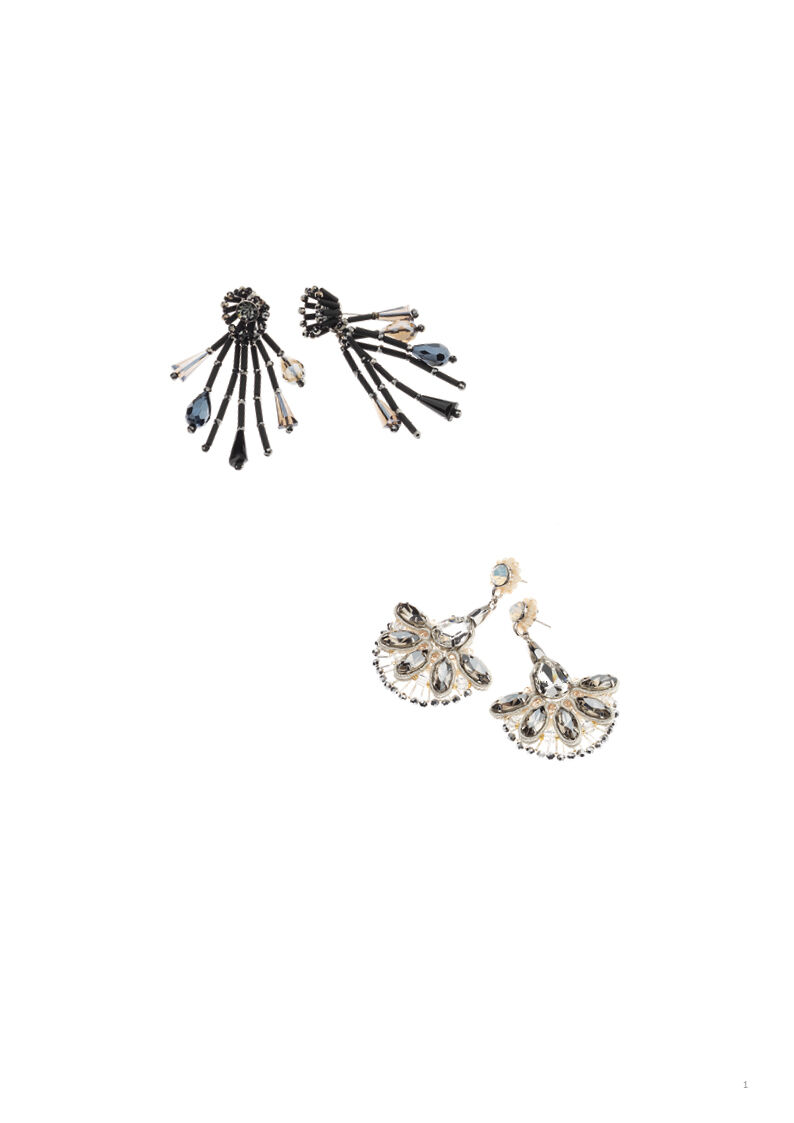 Ottaviani Orecchini Con Cristalli Perline E Strass