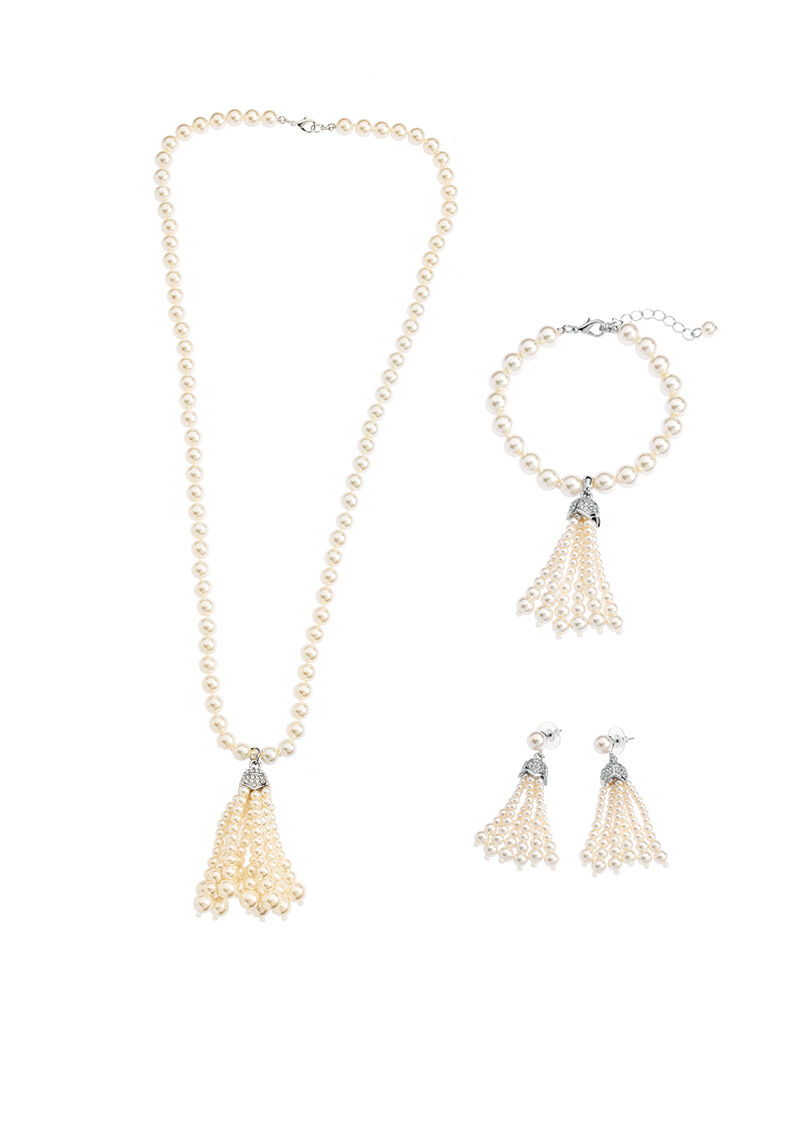 Ottaviani Orecchini Con Perle Di Vetro E Cristalli