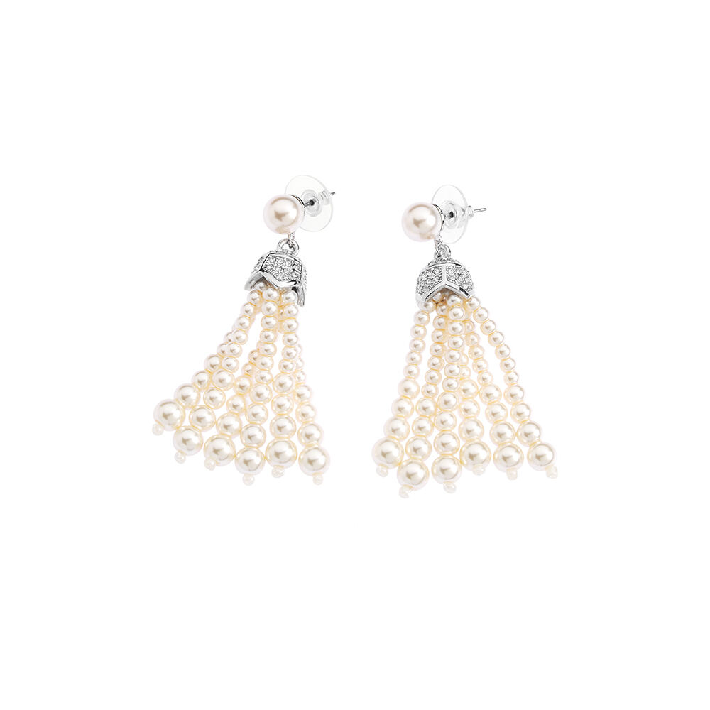 Ottaviani Orecchini con perle di vetro e cristalli