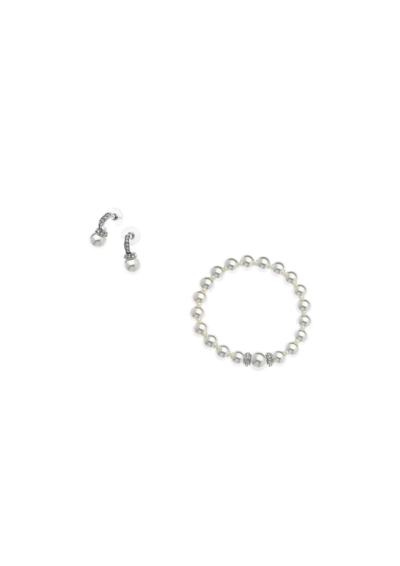 Ottaviani Orecchini Con Perle Di Vetro E Strass