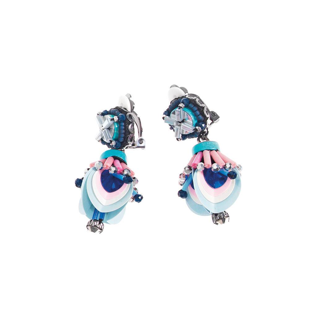 Ottaviani Orecchini con perline,cristalli e strass