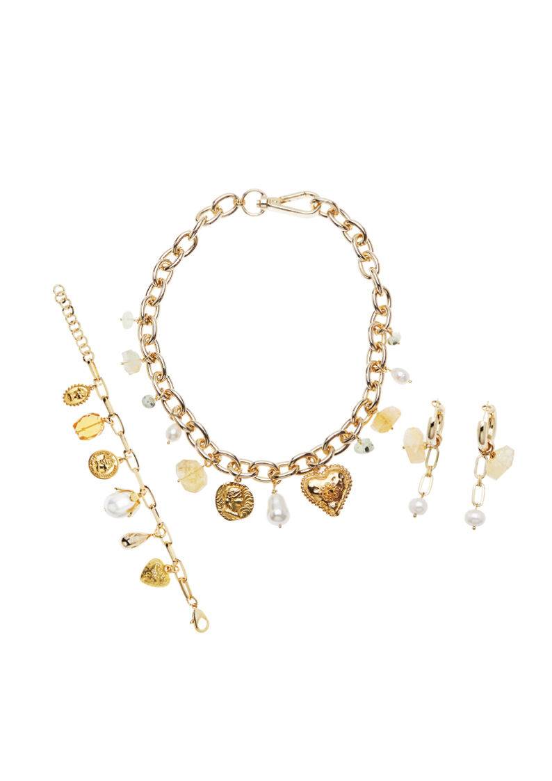 Ottaviani Orecchini Con Quarzi E Perle Bijoux