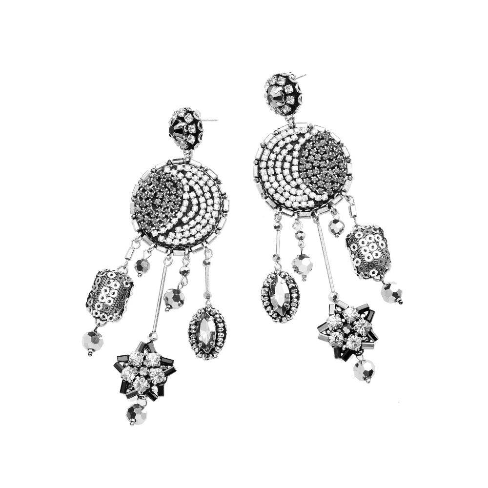 Ottaviani Orecchini con strass e cristalli