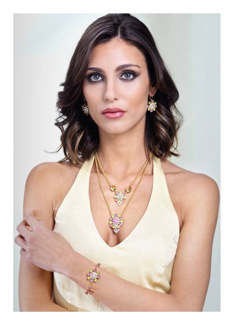 Ottaviani Orecchini Dorati Con Cristalli