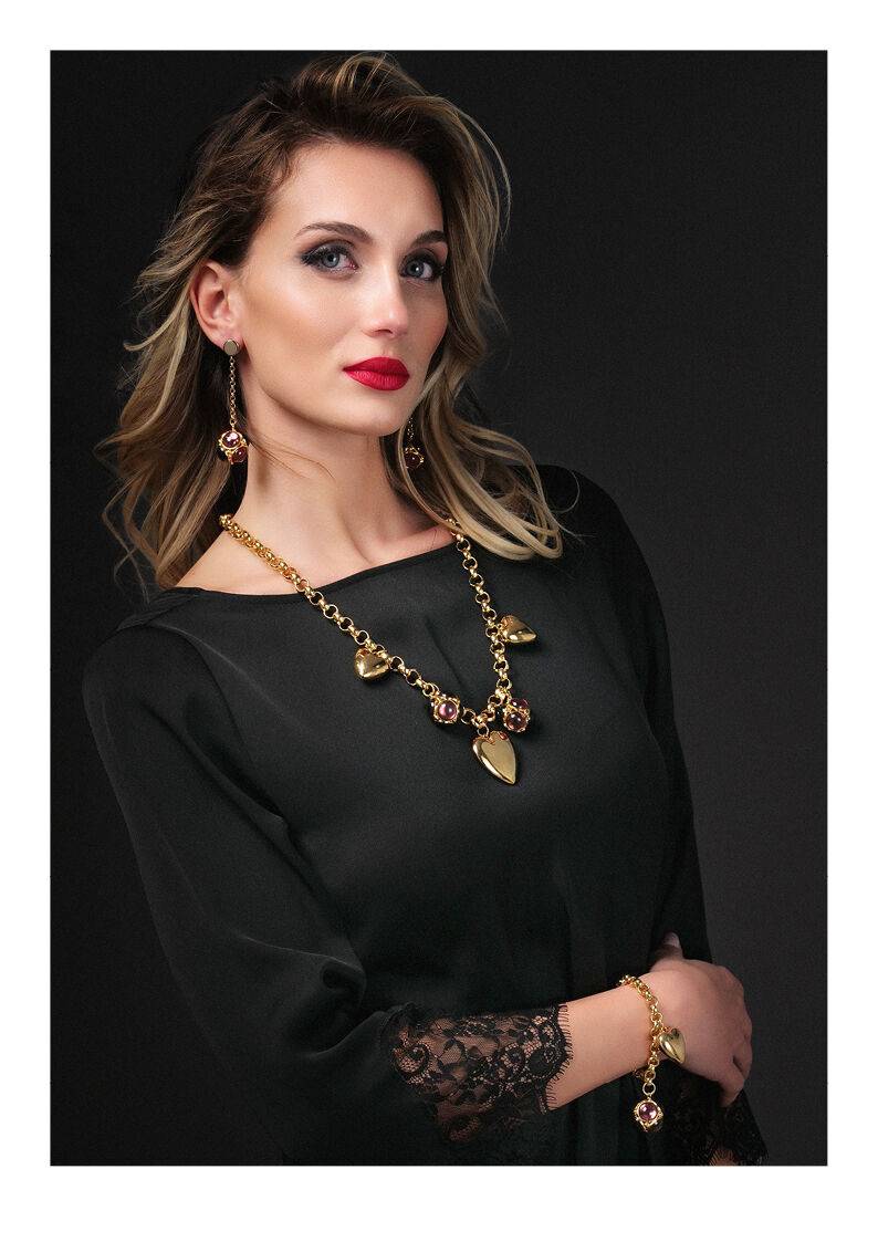 Ottaviani Orecchini Dorati Con Cristalli