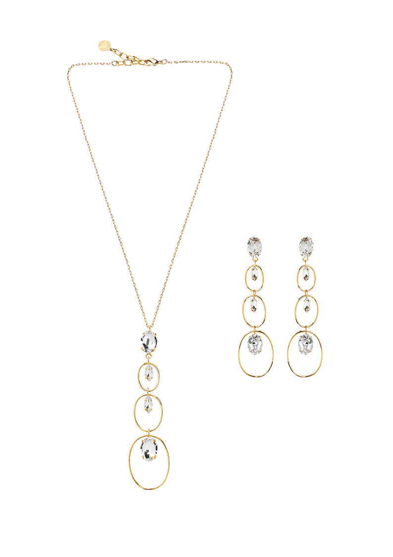 Ottaviani Orecchini Dorati Con Cristalli