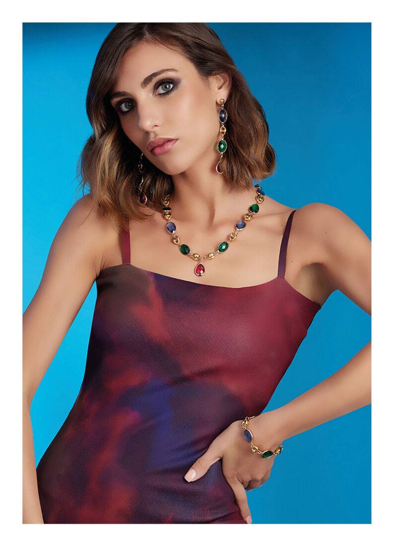 Ottaviani Orecchini Dorati Con Cristalli