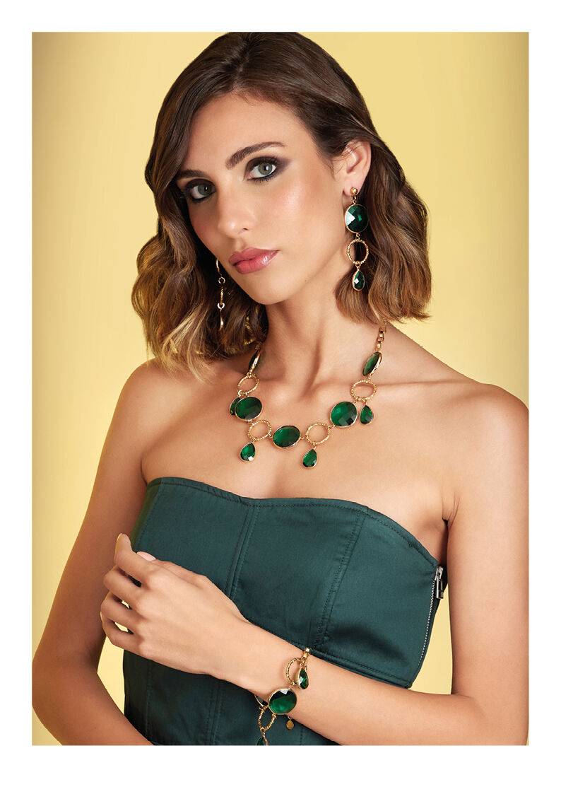 Ottaviani Orecchini Dorati Con Cristalli