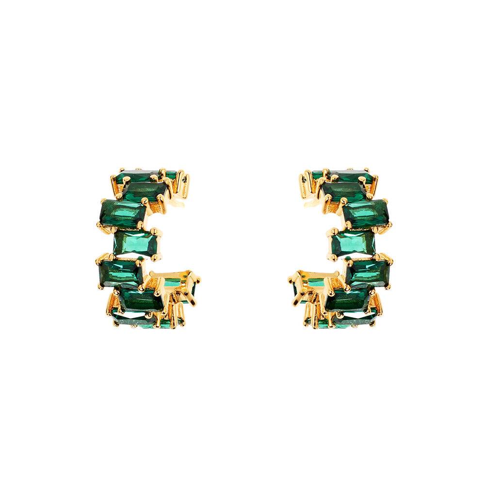 Ottaviani Orecchini dorati con cristalli