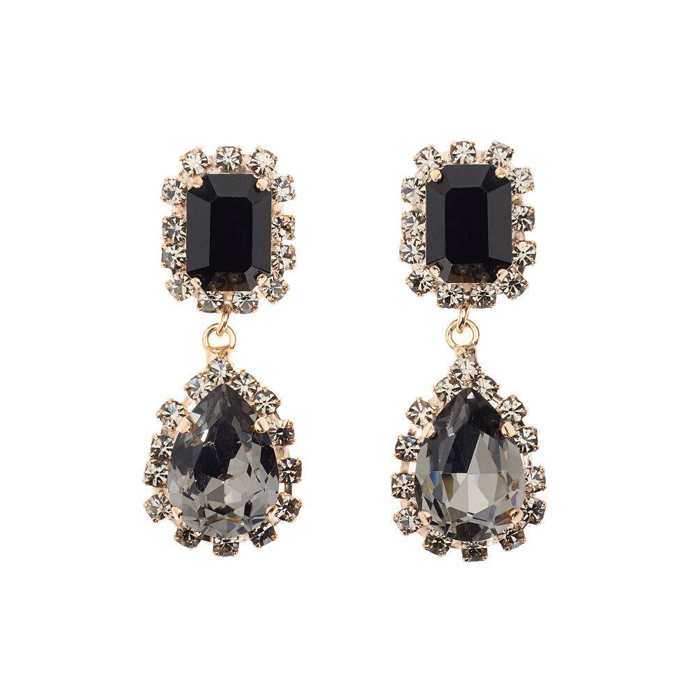 Ottaviani Orecchini dorati con cristalli