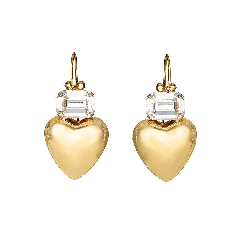 Ottaviani Orecchini dorati con cristalli