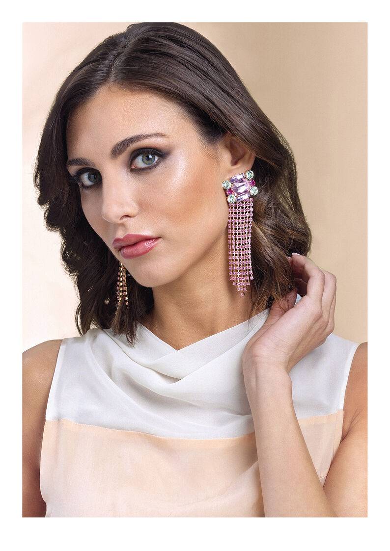 Ottaviani Orecchini Dorati Con Cristalli