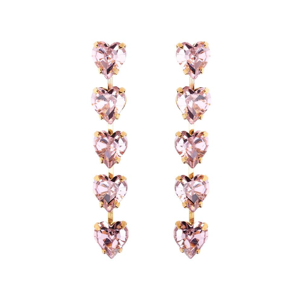 Ottaviani Orecchini dorati con cristalli