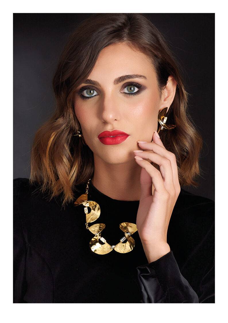 Ottaviani Orecchini Dorati Con Cristalli