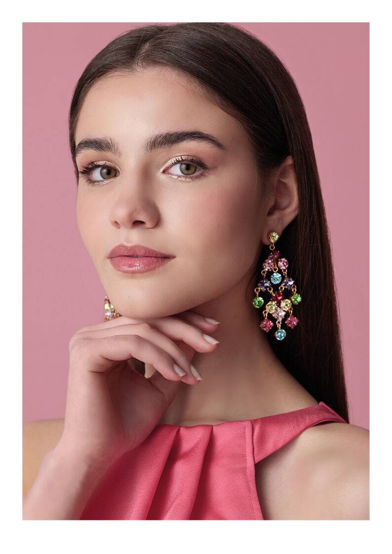 Ottaviani Orecchini Dorati Con Cristalli