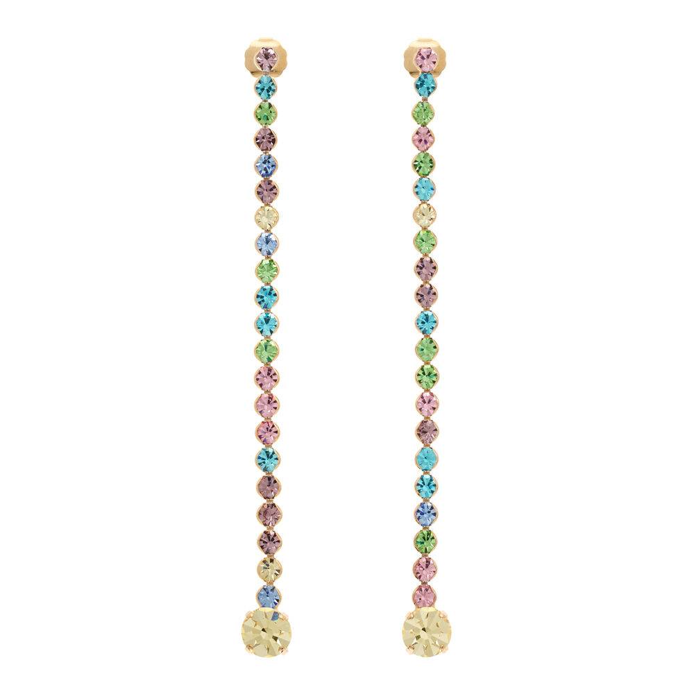 Ottaviani Orecchini dorati con cristalli