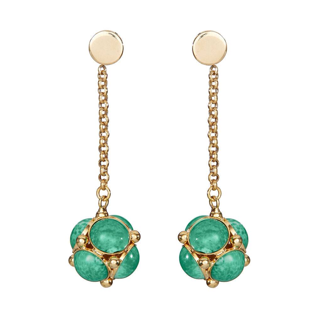 Ottaviani Orecchini dorati con resine