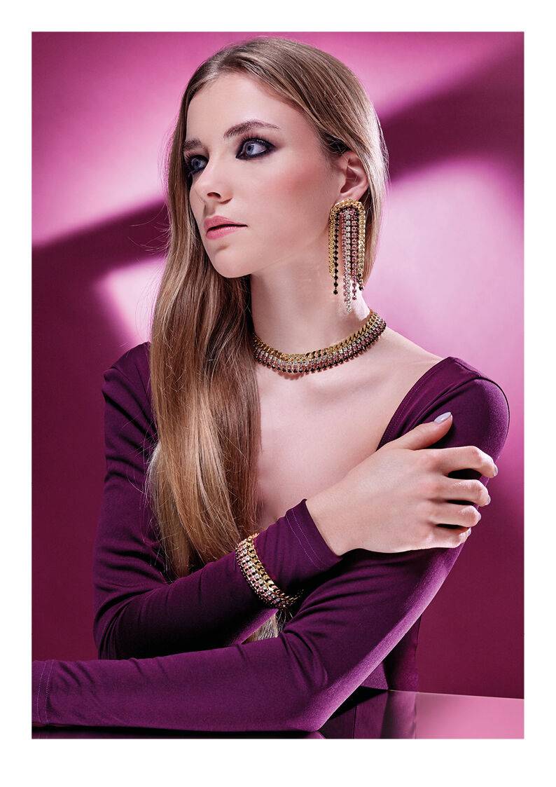 Ottaviani Orecchini Dorati Con Strass