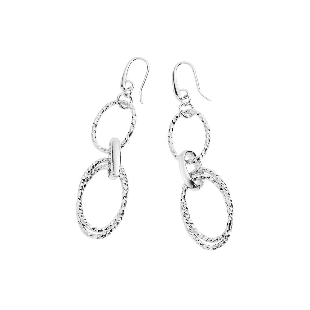 Ottaviani Orecchini in argento rodiato