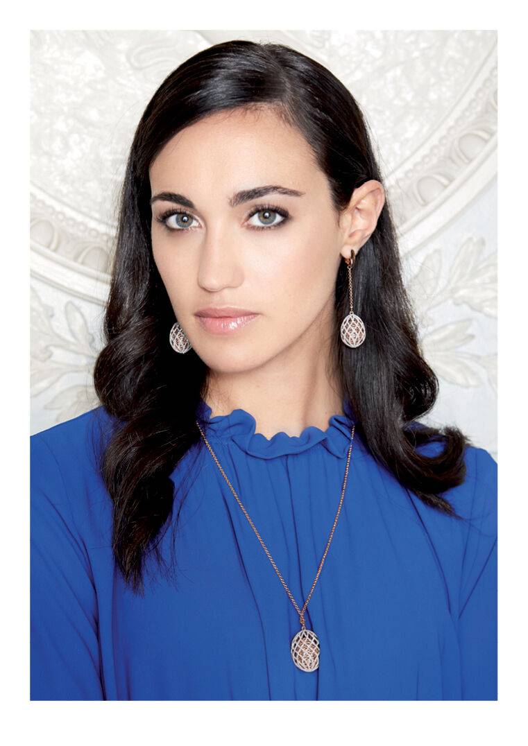 Ottaviani Orecchini In Bronzo Con Glitter Argento