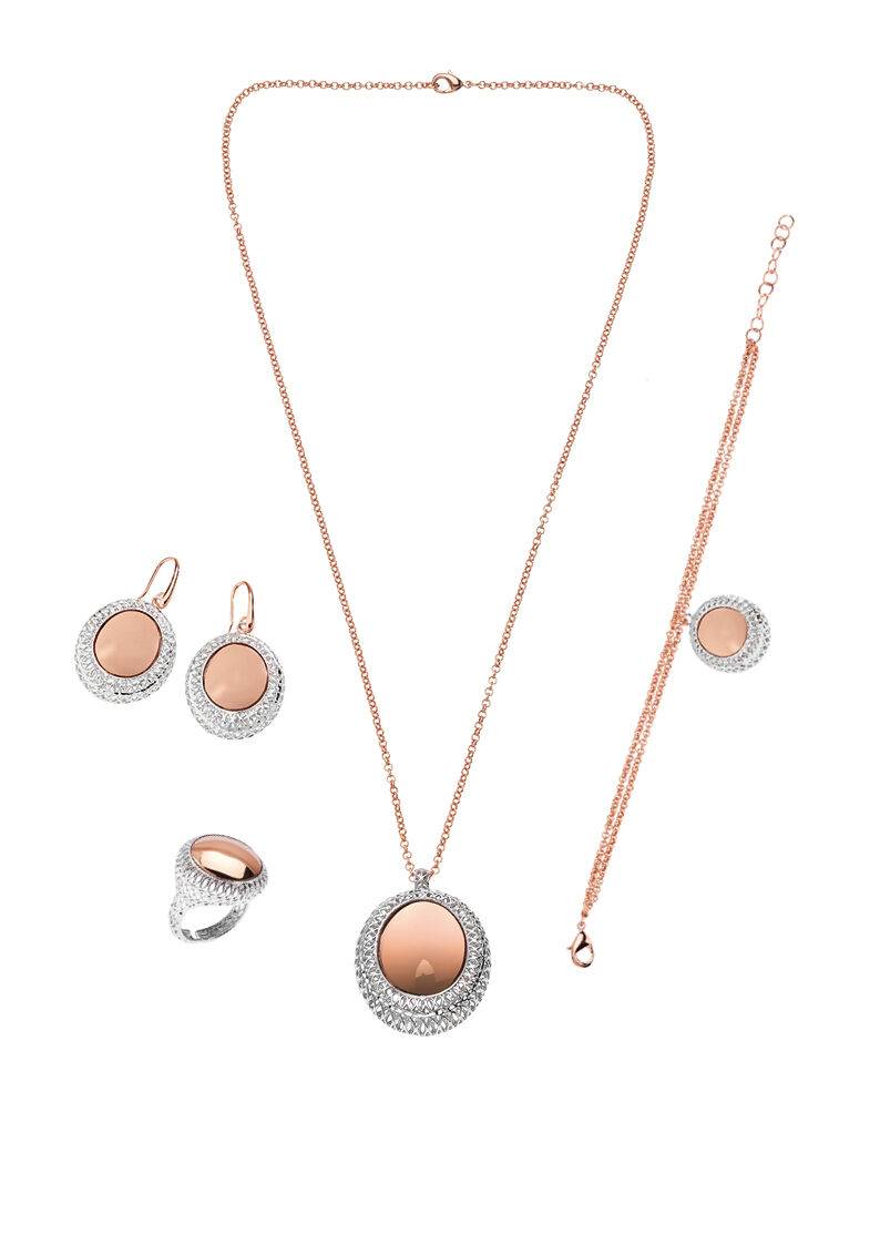 Ottaviani Orecchini In Bronzo Oro Rosa E Rodiato