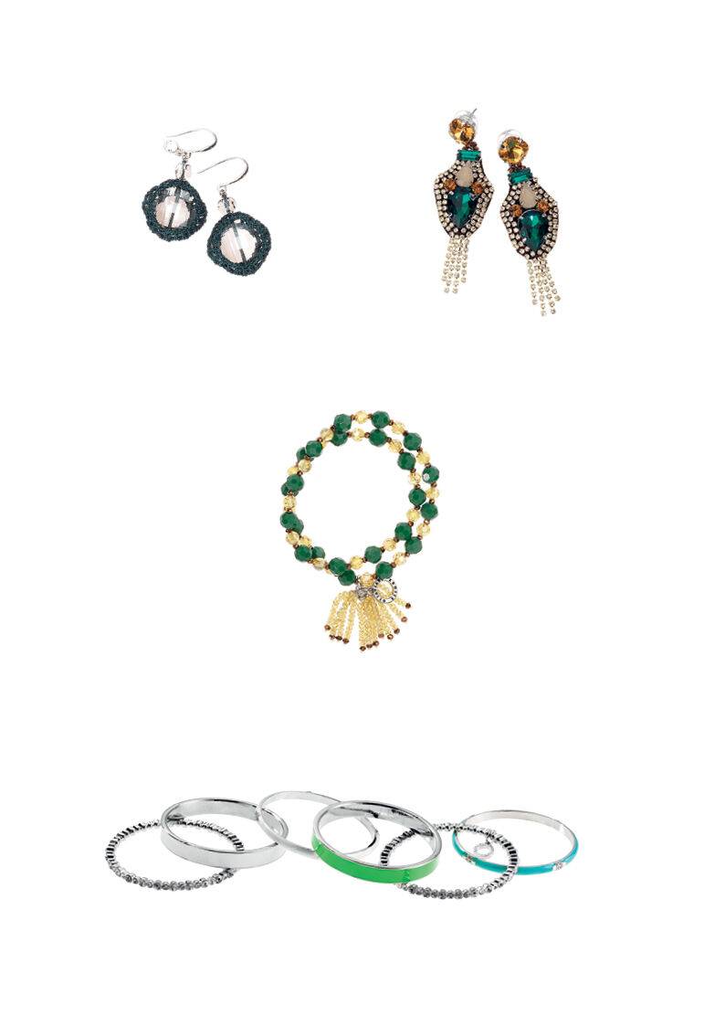 Ottaviani Orecchini In Metallo Rodiato E Strass