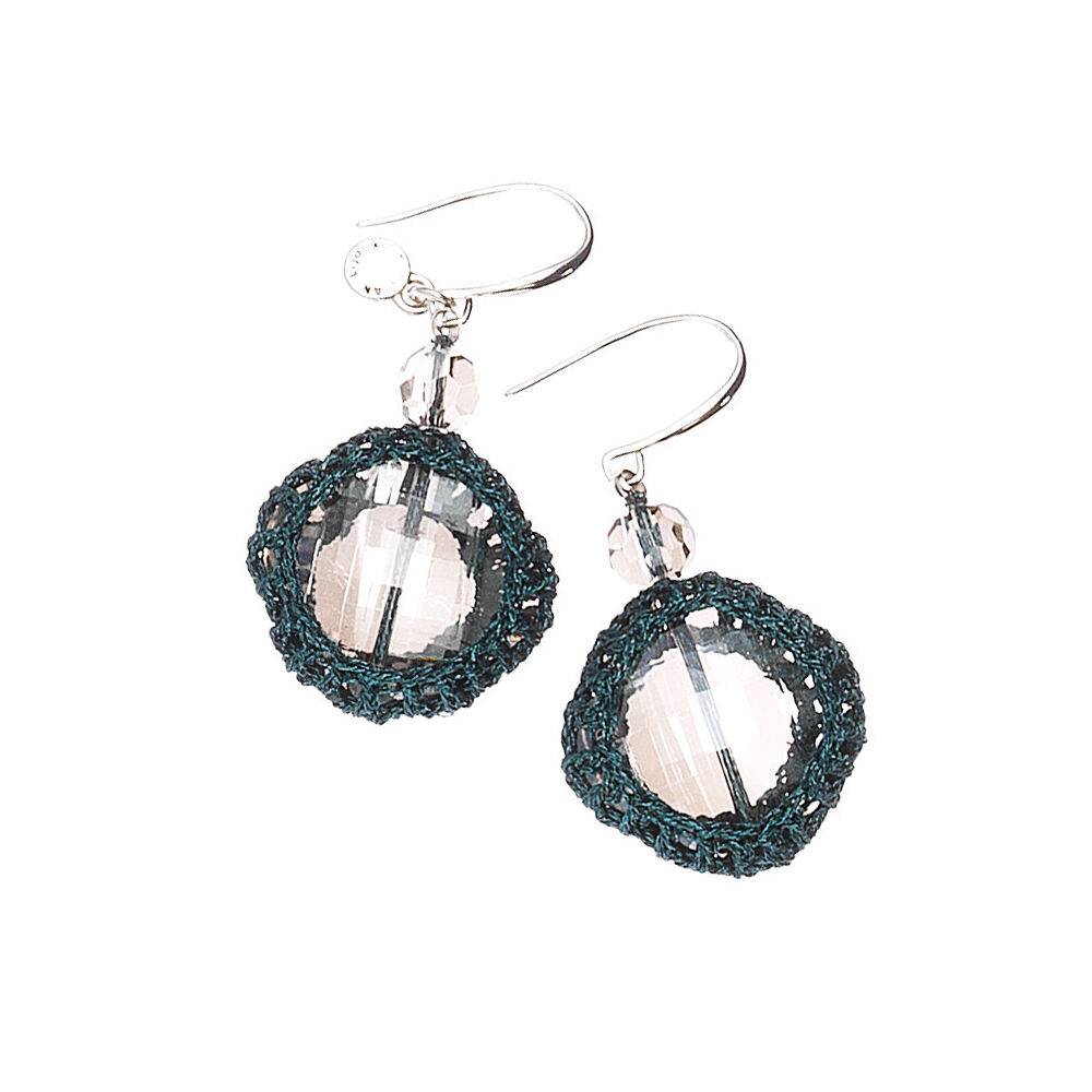 Ottaviani Orecchini in metallo rodiato e strass