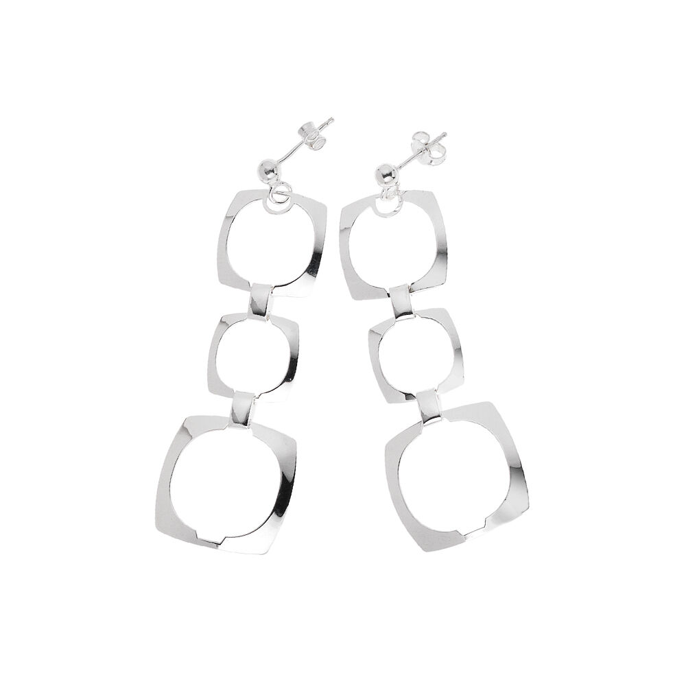 Ottaviani Orecchini"optical" in argento