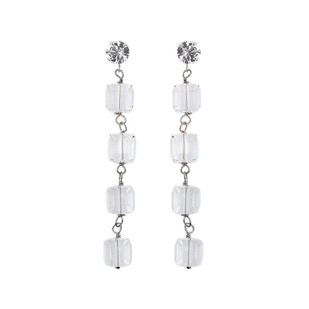 Ottaviani Orecchini rodiati con cristalli