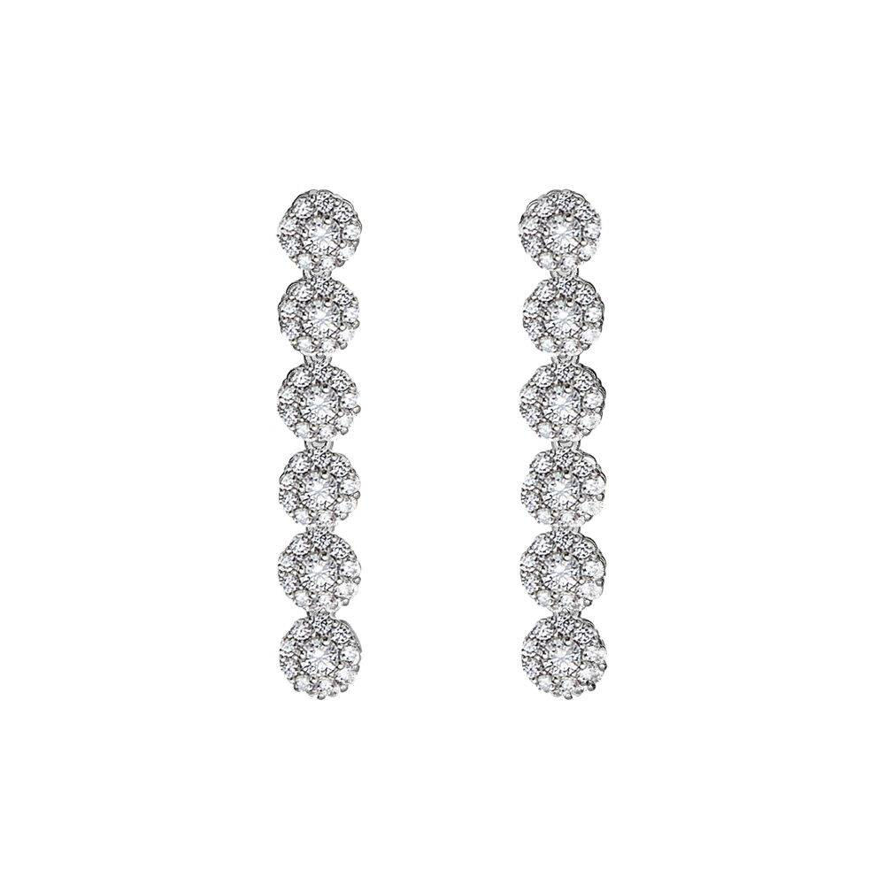 Ottaviani Orecchini rodiati con cubic zirconia