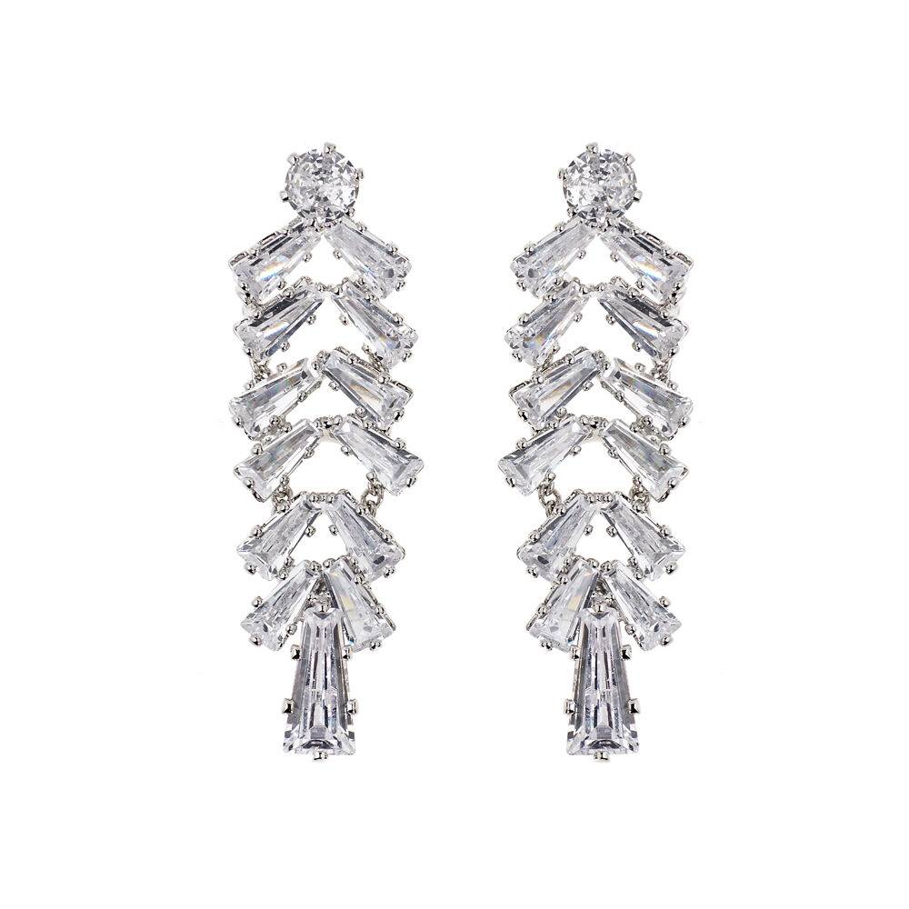 Ottaviani Orecchini rodiati con cubic zirconia