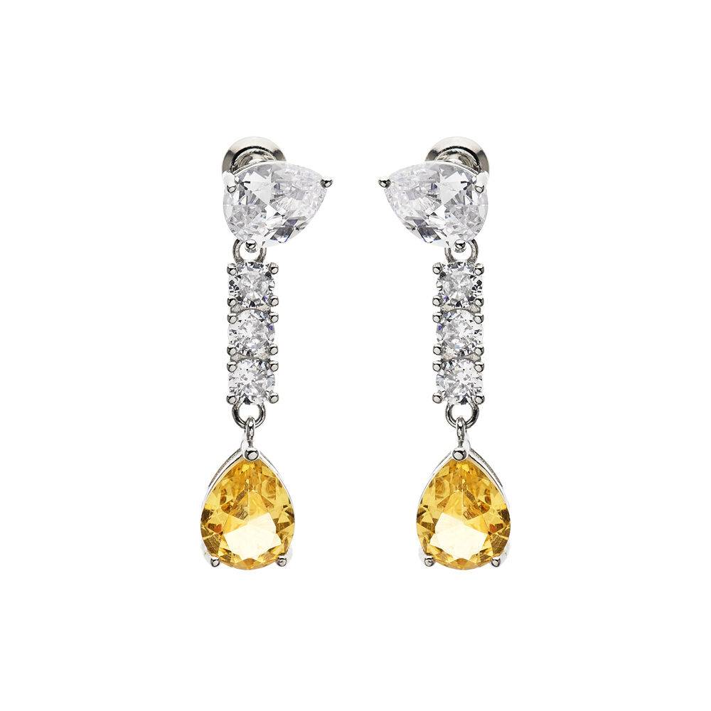 Ottaviani Orecchini rodiati con cubic zirconia