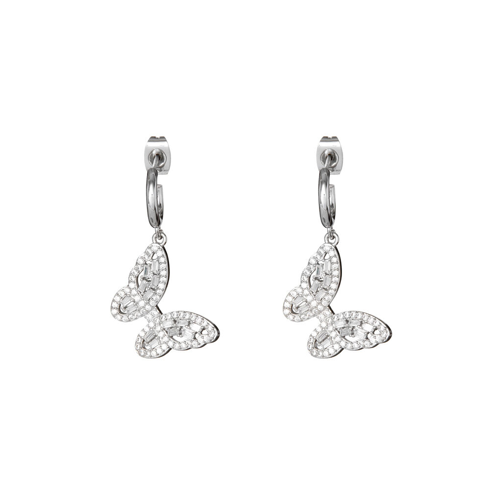 Ottaviani Orecchini rodiati con cubic zirconia