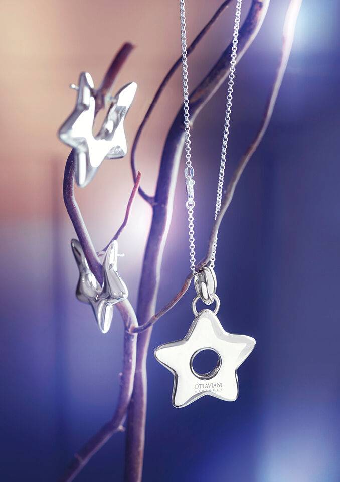 Ottaviani Orecchini "star Balloon"in Argento