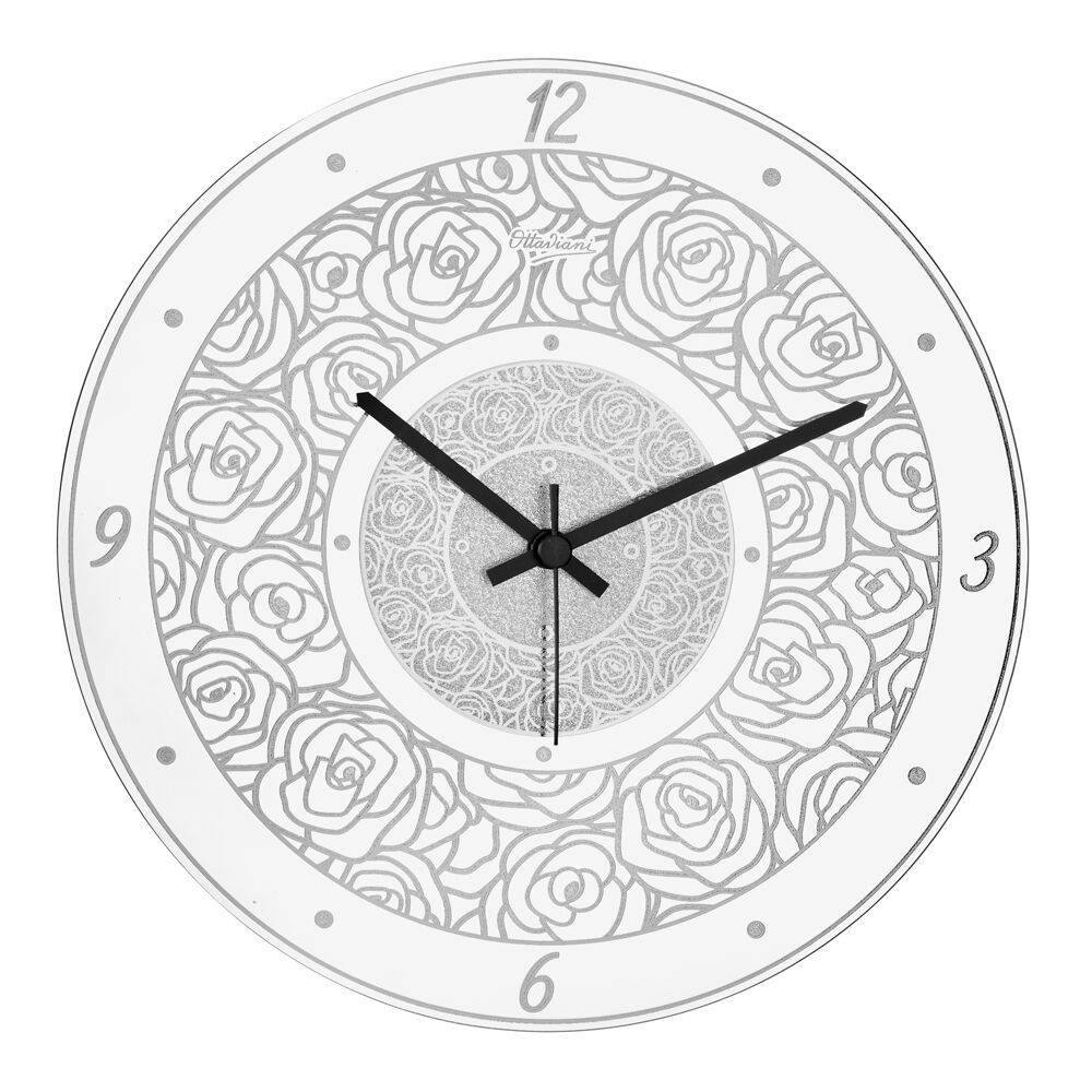 Ottaviani Orologio da parete "rose" c/f. arg