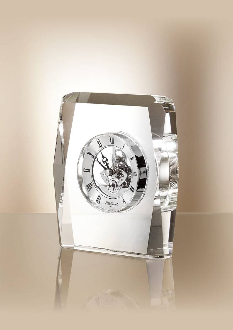 Ottaviani Orologio In Cristallo Cm.15x5x17