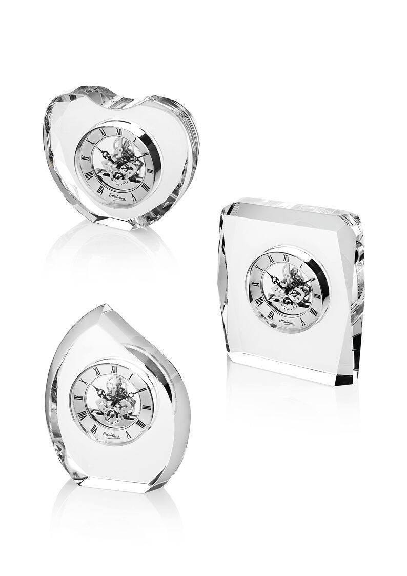 Ottaviani Orologio In Cristallo Cm.15x5x18,5