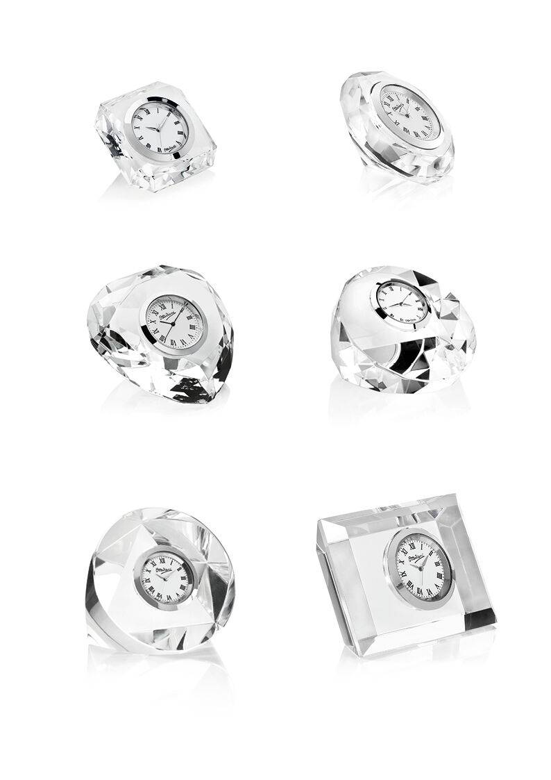 Ottaviani Orologio In Cristallo Cm.2,5x6x8,5