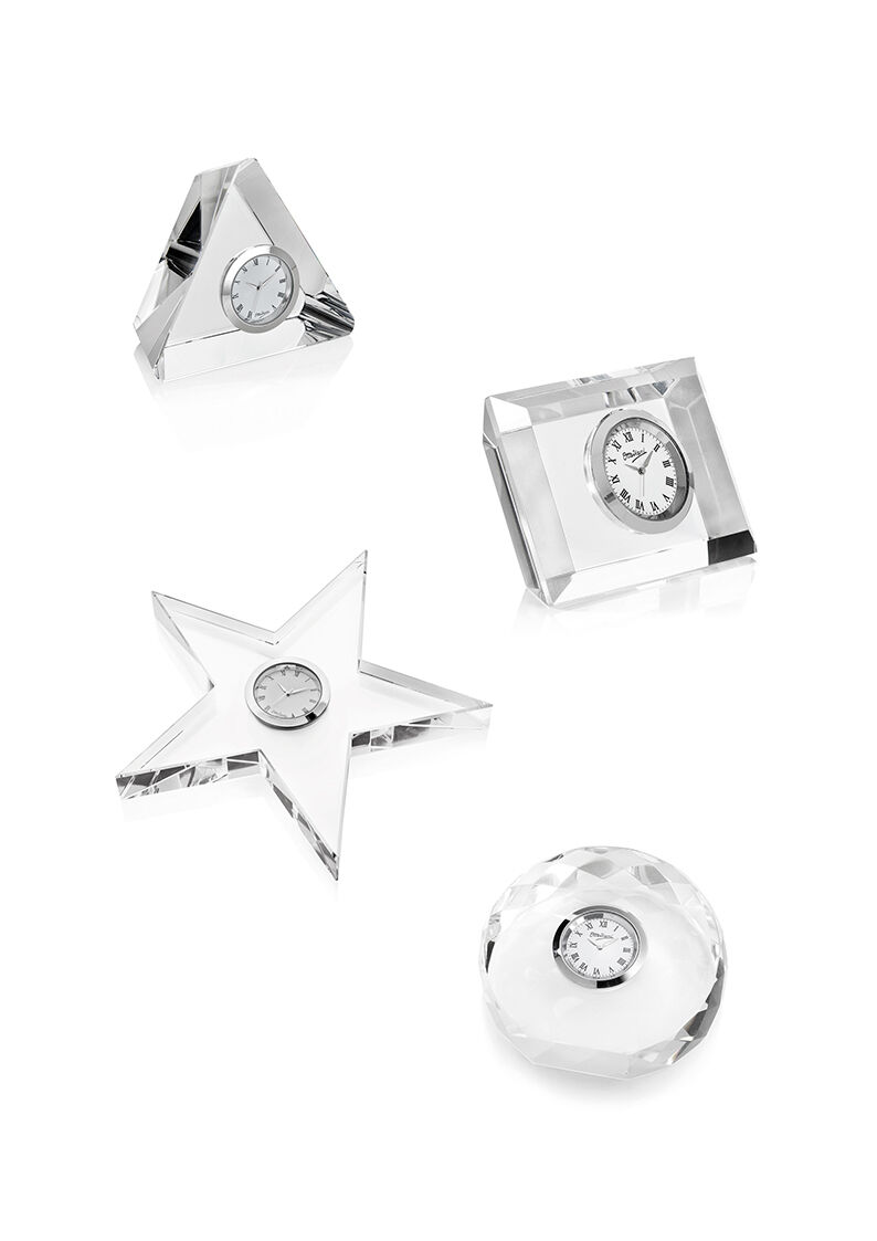 Ottaviani Orologio In Cristallo Cm.2,5x6x8,5