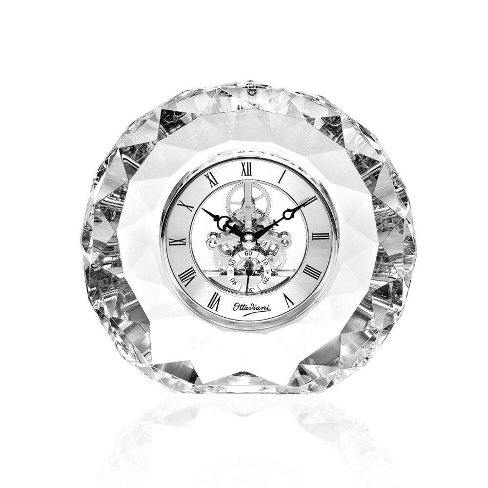Ottaviani Orologio in cristallo h. 15,5 cm