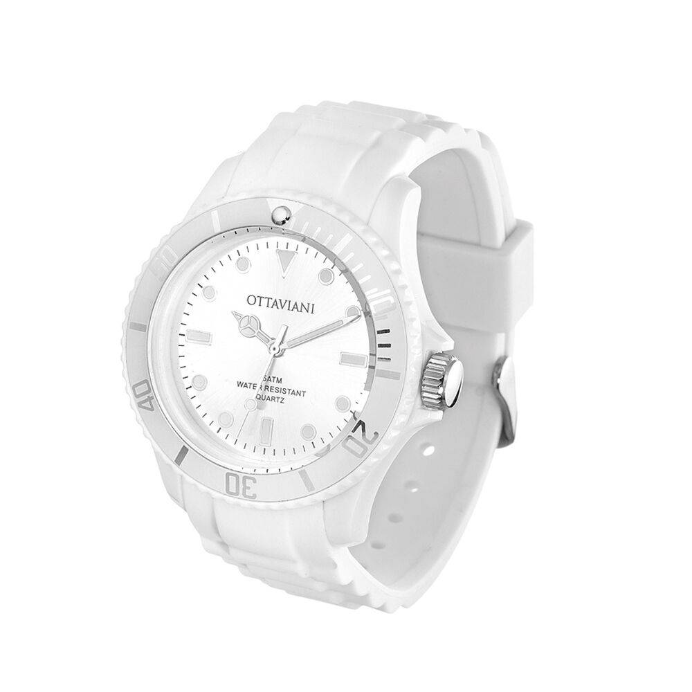 Ottaviani Orologio quarzo silicone bianco