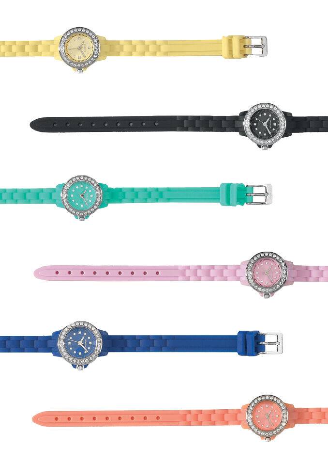 Ottaviani Orologio Quarzo Strass E Silicone Giallo