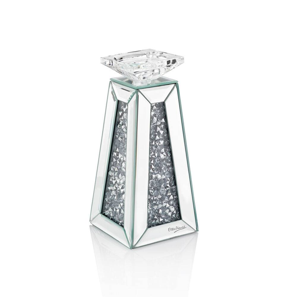 Ottaviani Portacandele con cristalli e strass