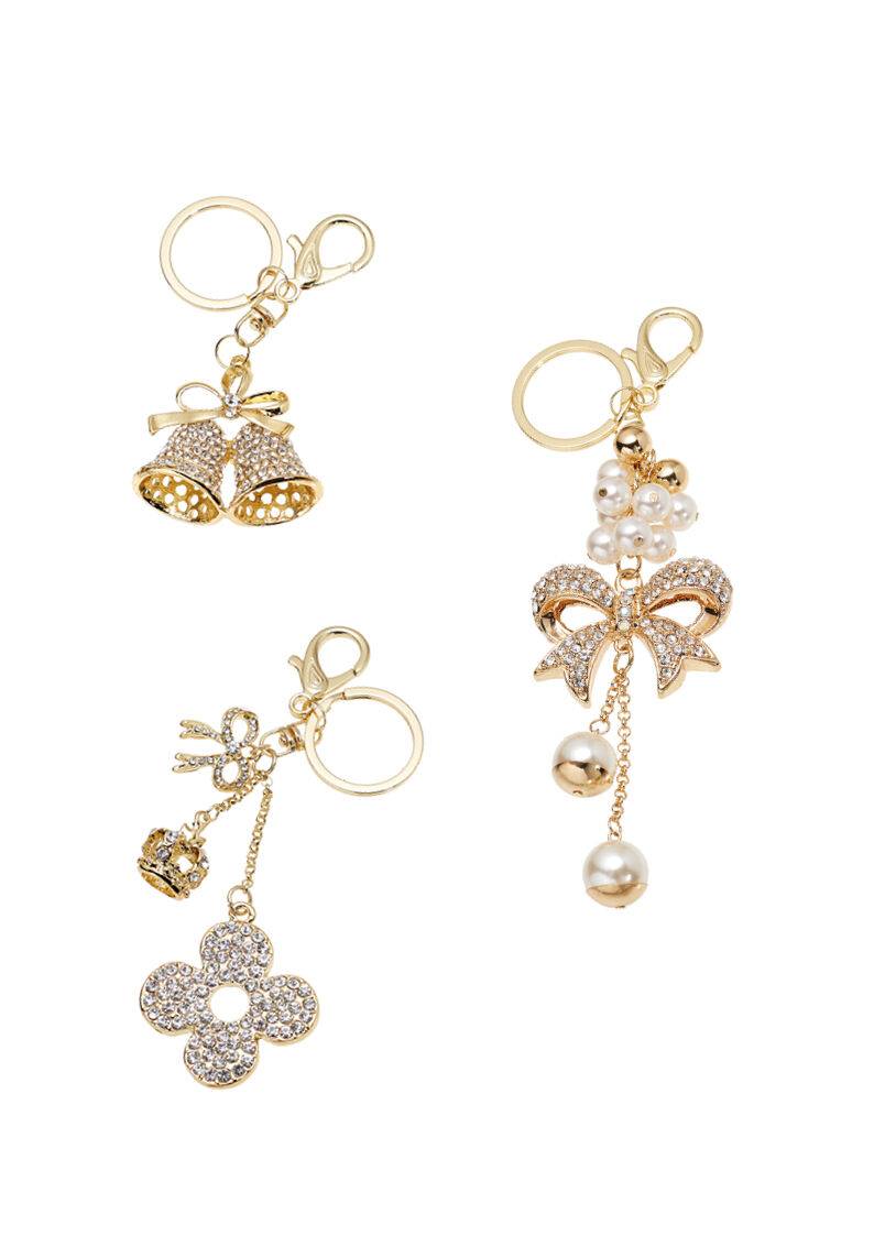 Ottaviani Portachiavi Dorato Con Strass