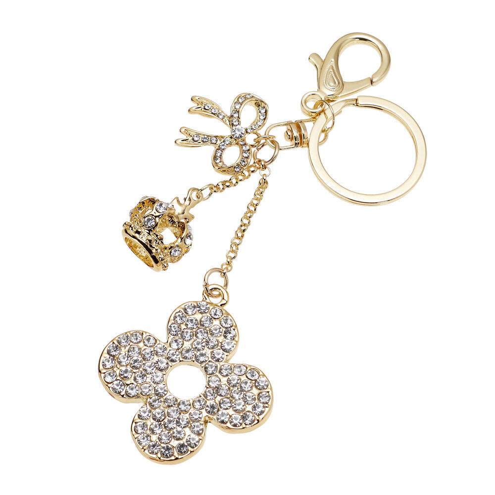 Ottaviani Portachiavi dorato con strass