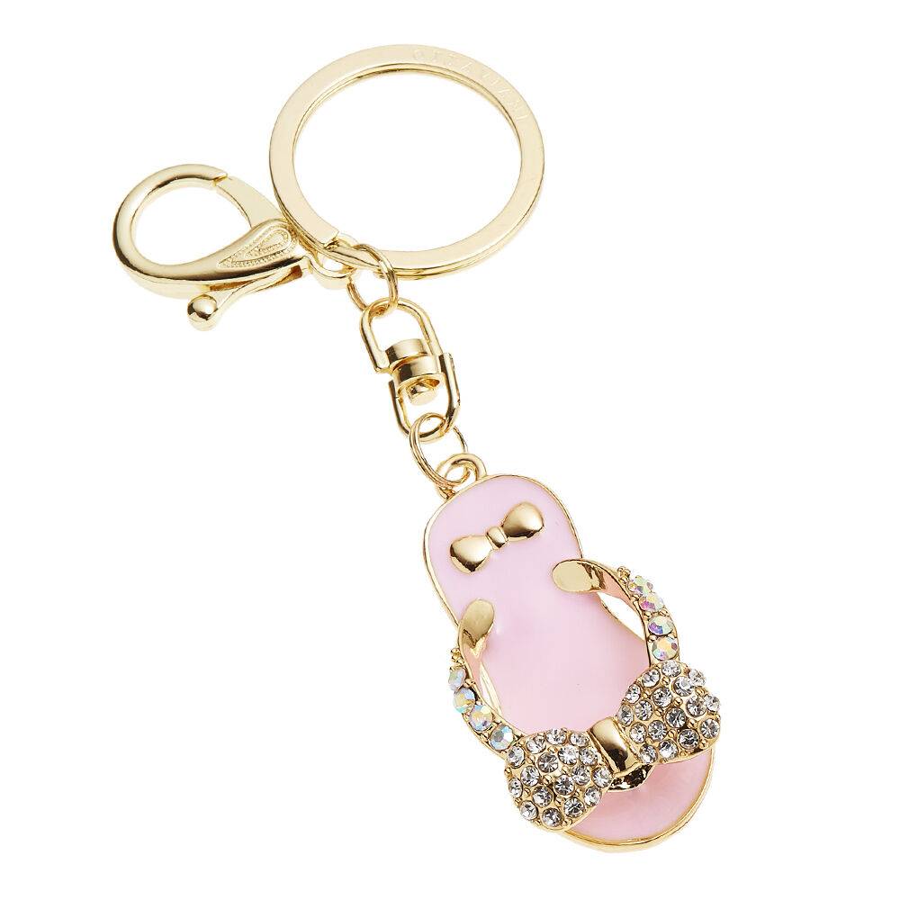 Ottaviani Portachiavi dorato con strass e smalti