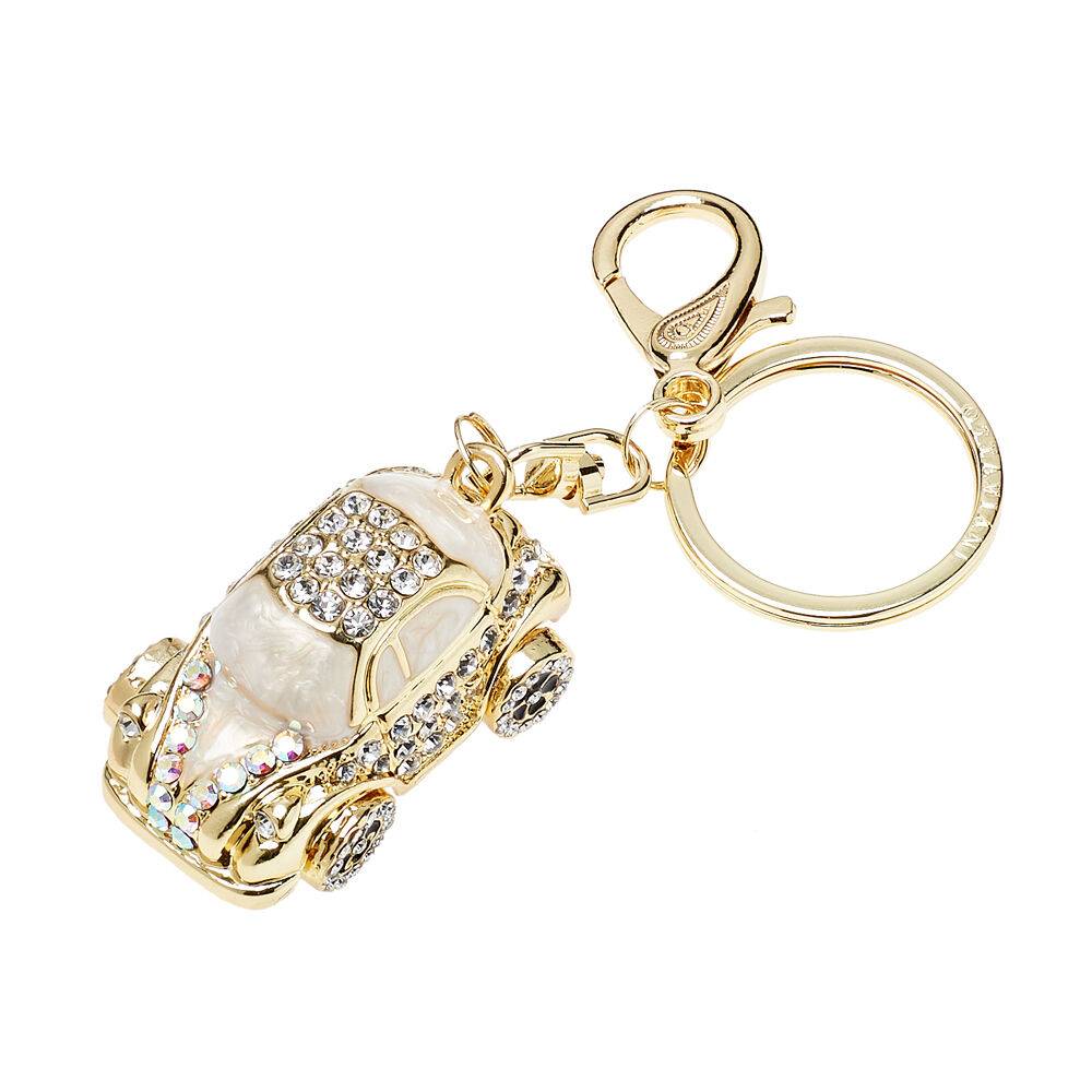 Ottaviani Portachiavi dorato con strass e smalti